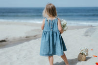 Piper Dress - Denim Stars