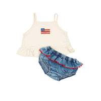 Ruffle Bloomer Set - American Flag